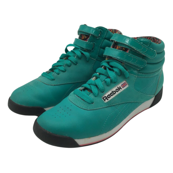 WOMEN'S REEBOK TEAL HIGH TOP SNEAKERS - SIZE 6.5