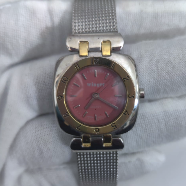 Winger Stainless Steel Back Silver Color Wristwatch 1