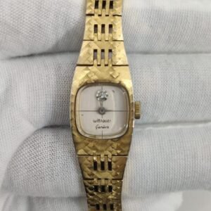 Withnaver Stainless Steel Back Gold Color Ladies Wristwatch 1