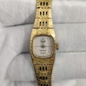 Withnaver Stainless Steel Back Gold Color Ladies Wristwatch 2