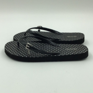 Women's Michael Kors Polka Dot Black Flip Flops- Size 8 1