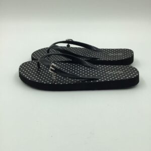 Women's Michael Kors Polka Dot Black Flip Flops- Size 8 3