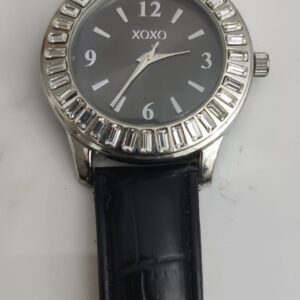 Xoxo Stainless Steel Back Black Ladies Wristwatch 4