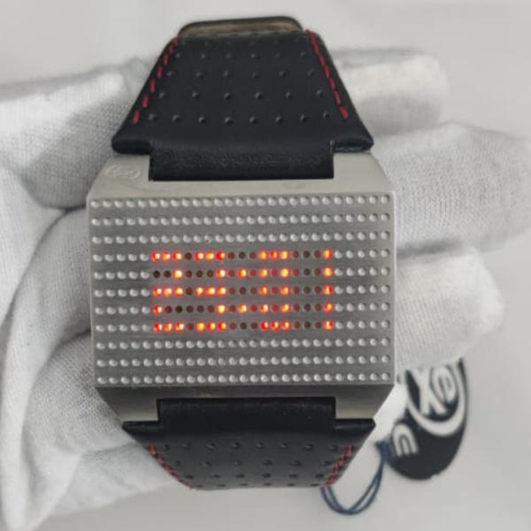 All Steel Extreme Special LED Time Quartz Men Wristwatch