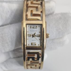 Charter Club Stainless Steel Back Gold Tone Ladies Wristwatch Bracelet 2