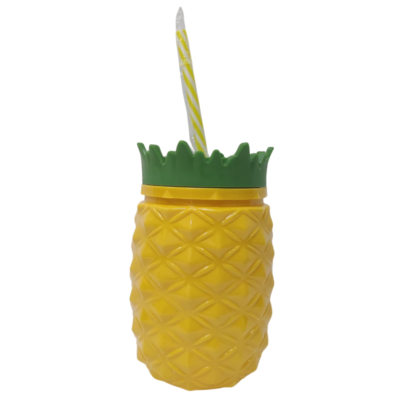 Cool Gear Insulated Pineapple Cup With Straw