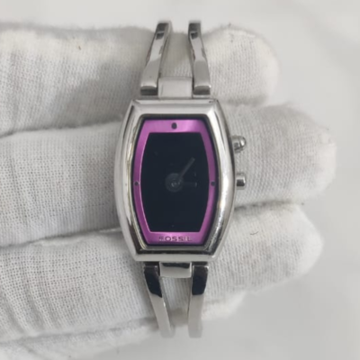 Fossil Big Tic ES-9768 Stainless Steel Back Ladies Wristwatch