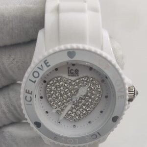 Ice Love Wristwatch Stainless Steel Back White Stripe Ladies Wristwatch 3
