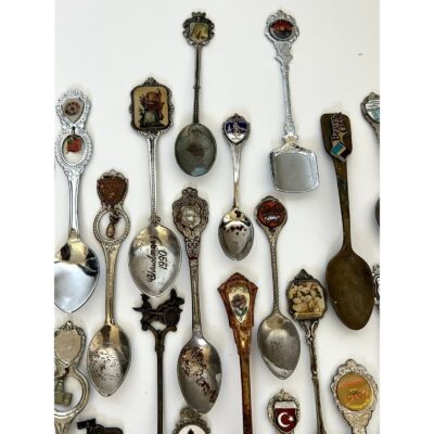 Lot of 51 Souvenir Spoons