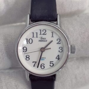 Timex Indigo Stainless Steel Back Black Stripes Wristwatch 1 1