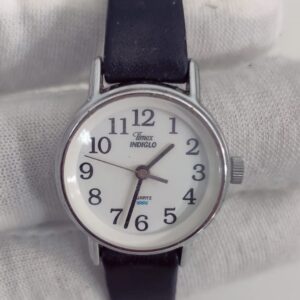 Timex Indigo Stainless Steel Back Black Stripes Wristwatch 1 2