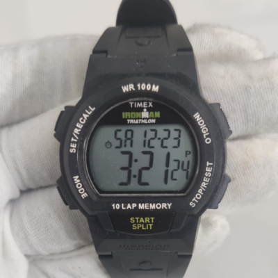 Timex Ironman Triathlon Stainless Steel Back Wristwatch