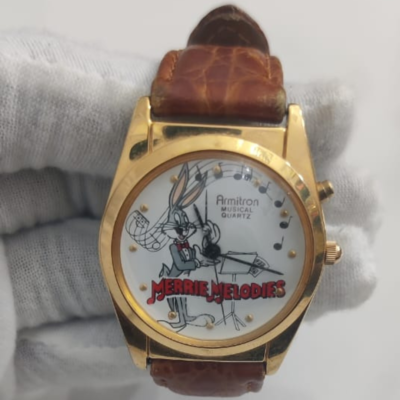 Vintage Armitron Bugs Bunny Merrie Melodies Theme Of Warner Bros 1994 Wristwatch