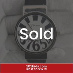 Geneva Platinum 6804 Stainless Steel Japan Movement Wristwatch