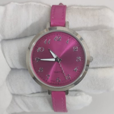 ACC Stainless Steel Back Pink Leather...