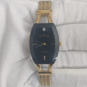AK Anne Klein 10 8030 Stainless Steel Back Gold Tone Ladies Wristwatch 1