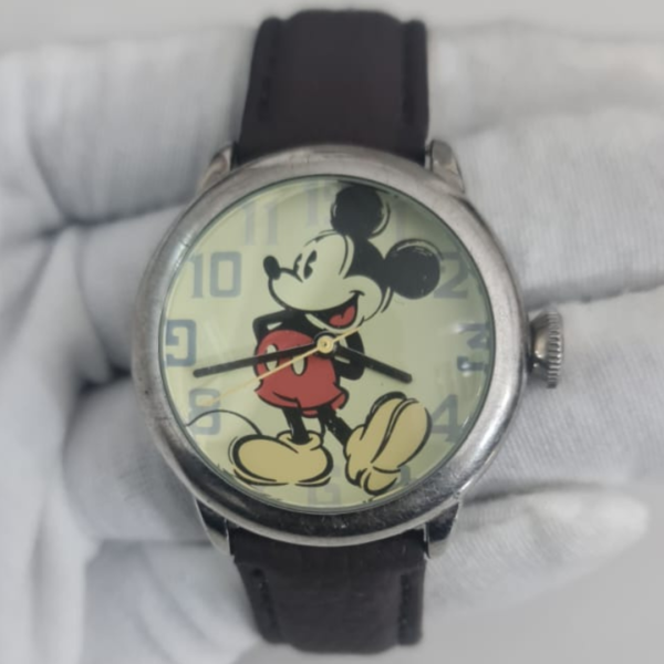 Disney By Siio MU1237 Stainless Steel Back Wristwatch