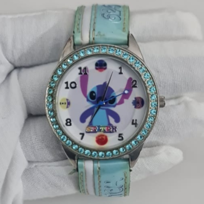 Disney T&G Stitch LS-3G1902U-002BE Stainless Steel Back Wristwatch
