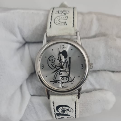 Vintage Grandma Eastern Watch N.Y. 011595 Stainless Steel Back Japan Movement Wristwatch