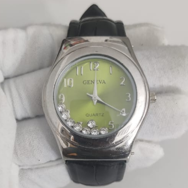 Geneva G.2001 Stainless Steel Back Japan Movement Ladies Wristwatch