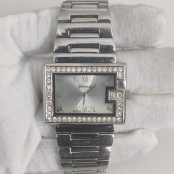 Geneva Platinum 7881 Stainless Steel Back Ladies Wristwatch 1