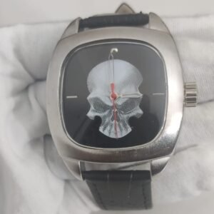 Hudson Skull Dial Stainless Steel Back Wristwatch 2