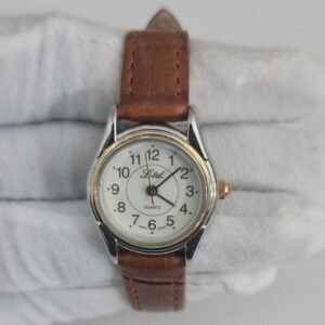 Ltd 230048WX Stainless Steel Back Leather Stripes Ladies Wristwatch 2
