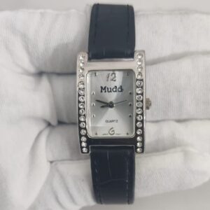 Mudd MD1397 Stainless Steel Back Leather Stripes Wristwatch 1