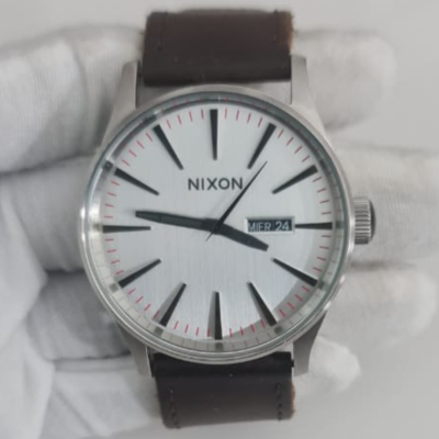 Nixon Never Be Late The Sentry Stainless Steel Back Wristwatch