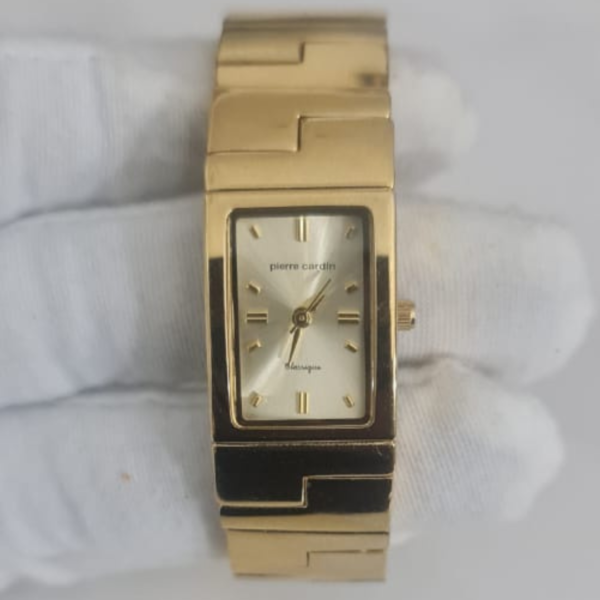 Pierre Caedin PCN4039YC Stainless Steel Back Gold Tone Wristwatch Bracelet