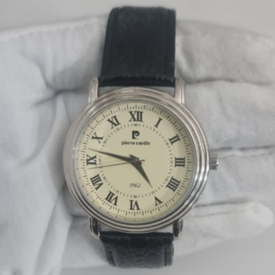Pierre Cardin PC1810WCK Stainless Steel Back Leather Stripes Wristwatch