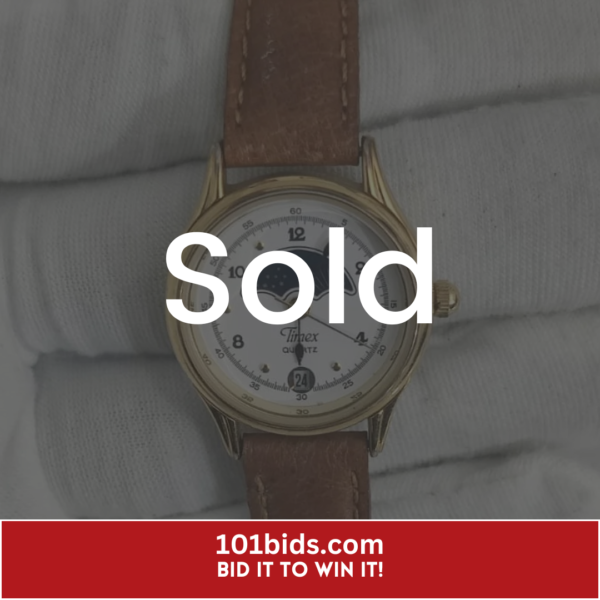 Timex-65-Stainless-Steel-Back-Ladies-Wristwatch sold