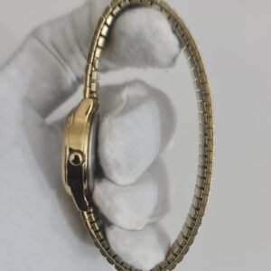 Timex UU Stainless Steel Back Gold Tone Stainless Steel Back Ladies Wristwatch Bracelet 3