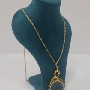 Vintage Gold Tone Neclace With Pendant 4