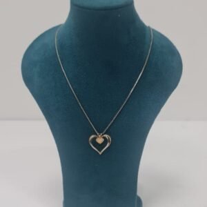 Vintage Necklace With Heart Shape Pendant 1