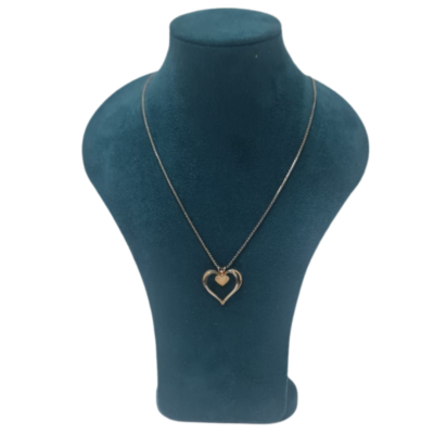 Vintage Necklace With Heart Shape Pendant
