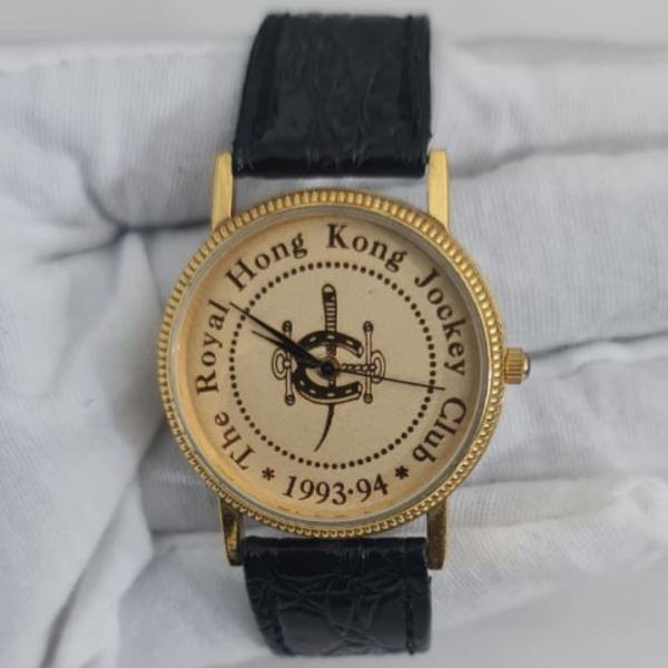 Vintage The Royal Hong Kong Jockey Club Stainless Steel Back Wristwatch 1993-94