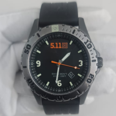 5.11+ 50133 Stainless Steel Back Swiss Movement Wristwatch