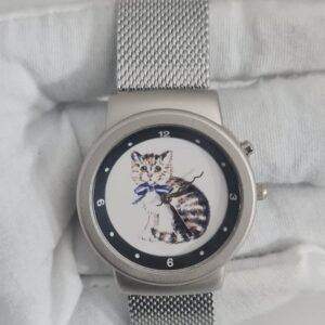AV017QS Kitty Dial Stainless Steel Back Japan Movement Ladies Wristwatch 2