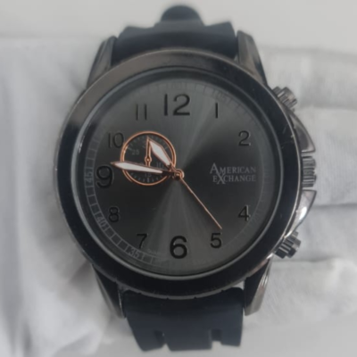 American Exchange 5169 Stainless Steel Back Quartz Movement Wristwatch