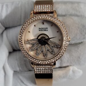 Badgley Mischka BA1380Y121E6 Stainless Steel Back Rose Gold Tone Ladies Wristwatch 2