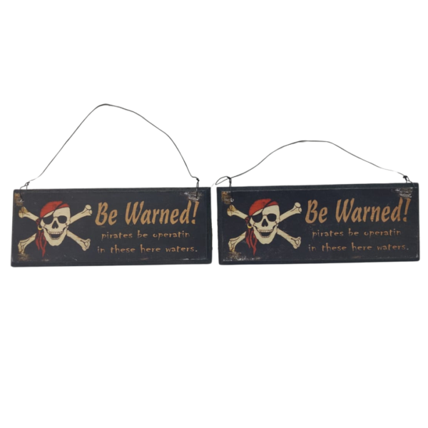Couple of Be Warned Notice Hangers