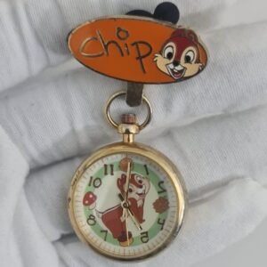 Disney Land Chipmunk Theme Honk Kong Movement Collectable Pin Watch 1