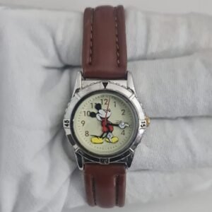 Disney MCK320280 Mickey Mouse Theme Stainless Steel Back Leather 1
