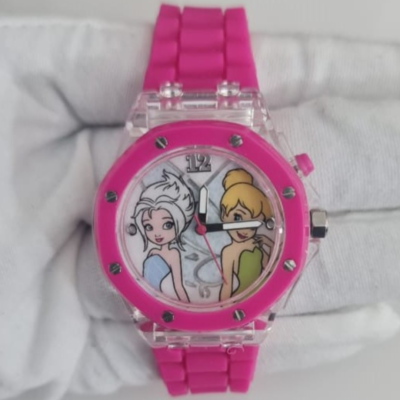 Disney Tinker Bell TK1082 Plastic Caseback Japan Movement Wristwatch (Kids Watch)