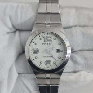 Fossil AM-4143 110804 Stainless Steel Back Ladies Wristwatch 1