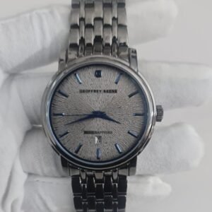 Geoffrey Beene Genuine Blue Sapphire Stainless Steel Back Japan Movement Wristwatch 2