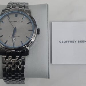 Geoffrey Beene Genuine Blue Sapphire Stainless Steel Back Japan Movement Wristwatch 3