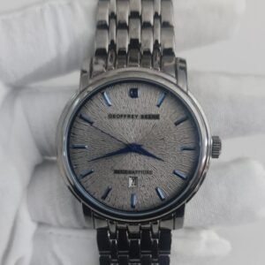 Geoffrey Beene Genuine Blue Sapphire Stainless Steel Back Japan Movement Wristwatch 4