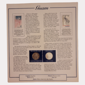 Guam 1898 With Guam Quarter-Dollars Coins 2009 & State Stamps 1